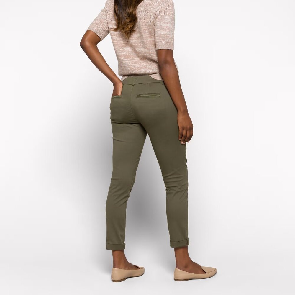 Dictionary Eva Straight Leg Pants, Olive, NWOT
